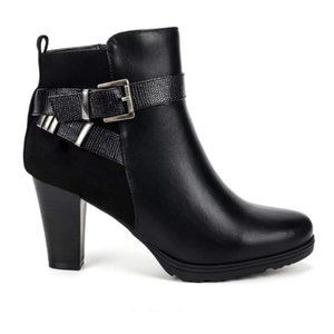 *NEW* Mysoft Women's Black Short Boots w/ Zipper Ankle Booties Size 8.5